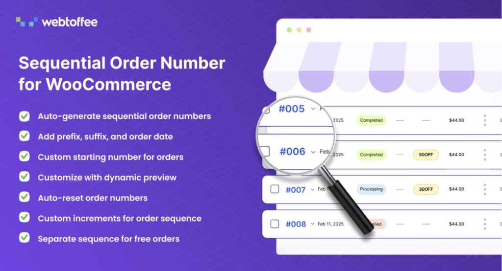 WooCommerce Sequential Order Numbers