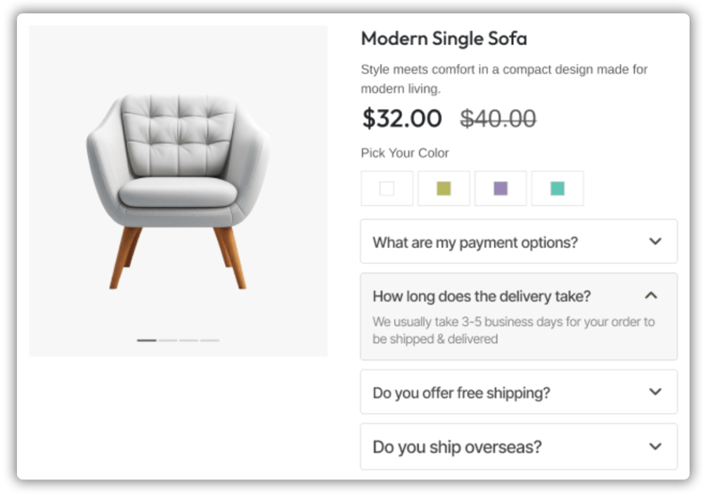 Add FAQs