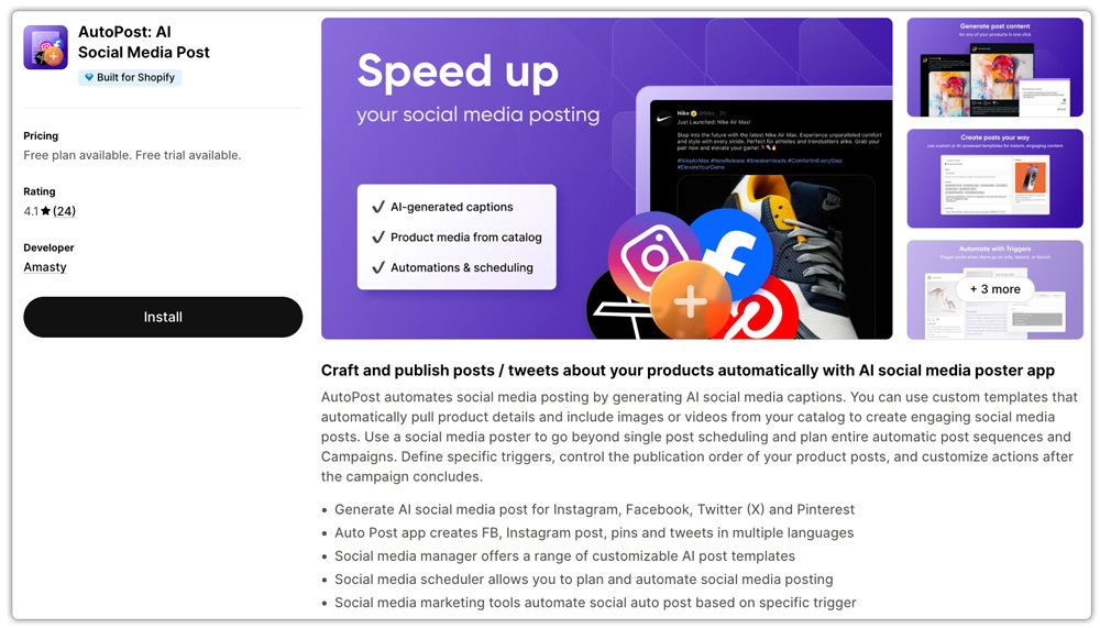 AutoPost AI - social media apps