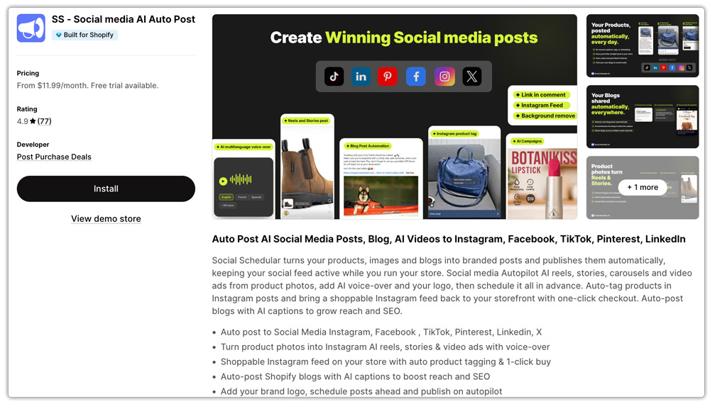 SS Social Media AI